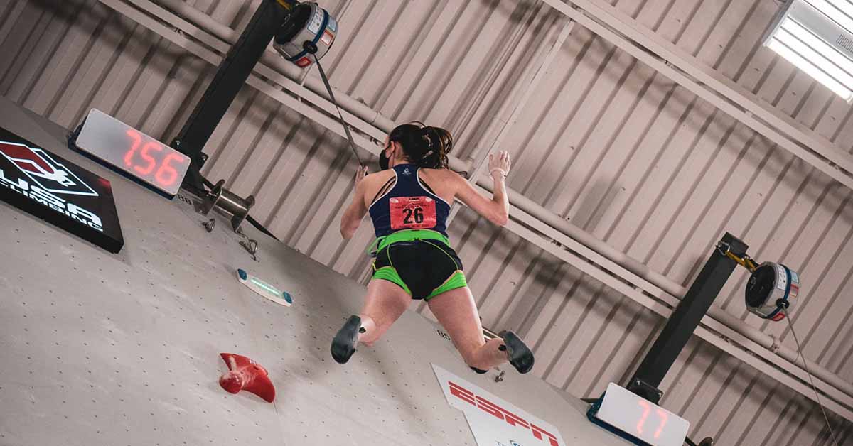 Champion speed climber Emma Hunt chooses TRUBLUE auto belays