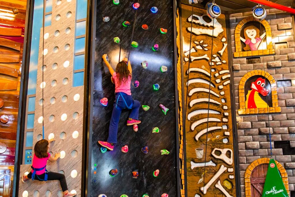 Playing Climbing Games at FEC