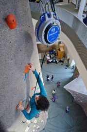 Auto belay at CU Rec Center