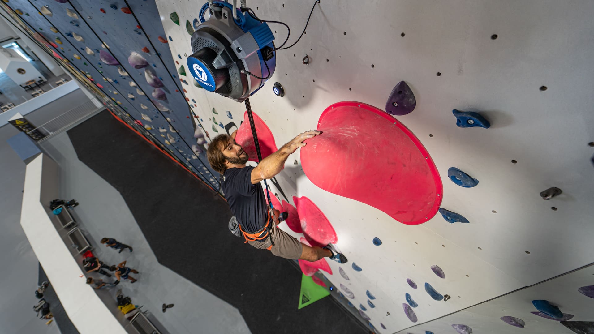 Watch Chris Sharma Climb the Crux on TRUBLUE iQ+