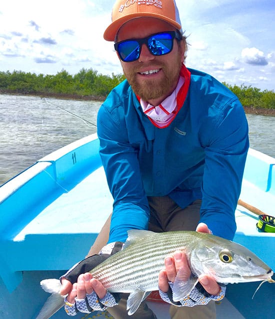 luke with fish