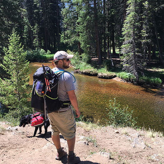 tedd hiking in indian peaks wilderness