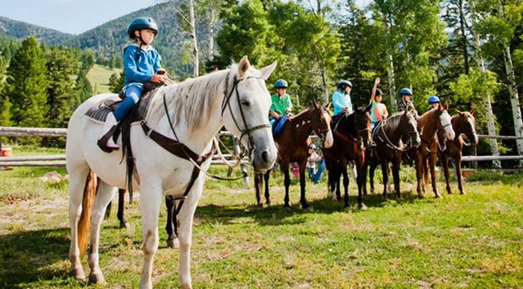 kid on horseback