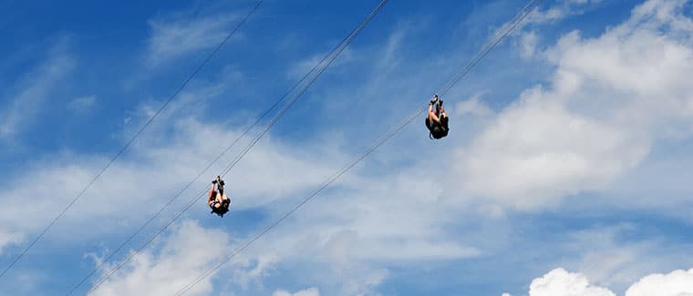 zip line riders